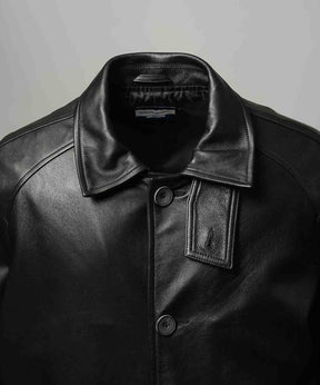 [25AW预购]绵羊皮革前纽扣单纽