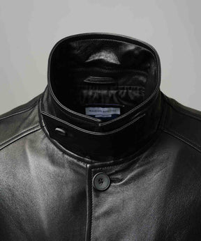 [25AW预购]绵羊皮革前纽扣单纽