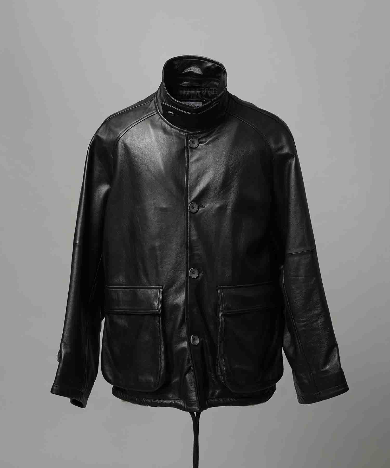 シーズンOFFレザースリーブジャケット ブラック秋先取り価格 シーズンOFFレザースリーブジャケット ブラック秋先取り価格