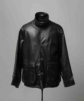 [25AW预购]绵羊皮革前纽扣单纽