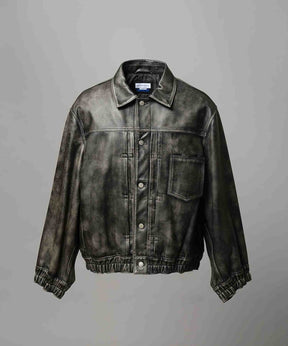 [25AW 사전 주문] 양 가죽 트럭 운전사 재킷