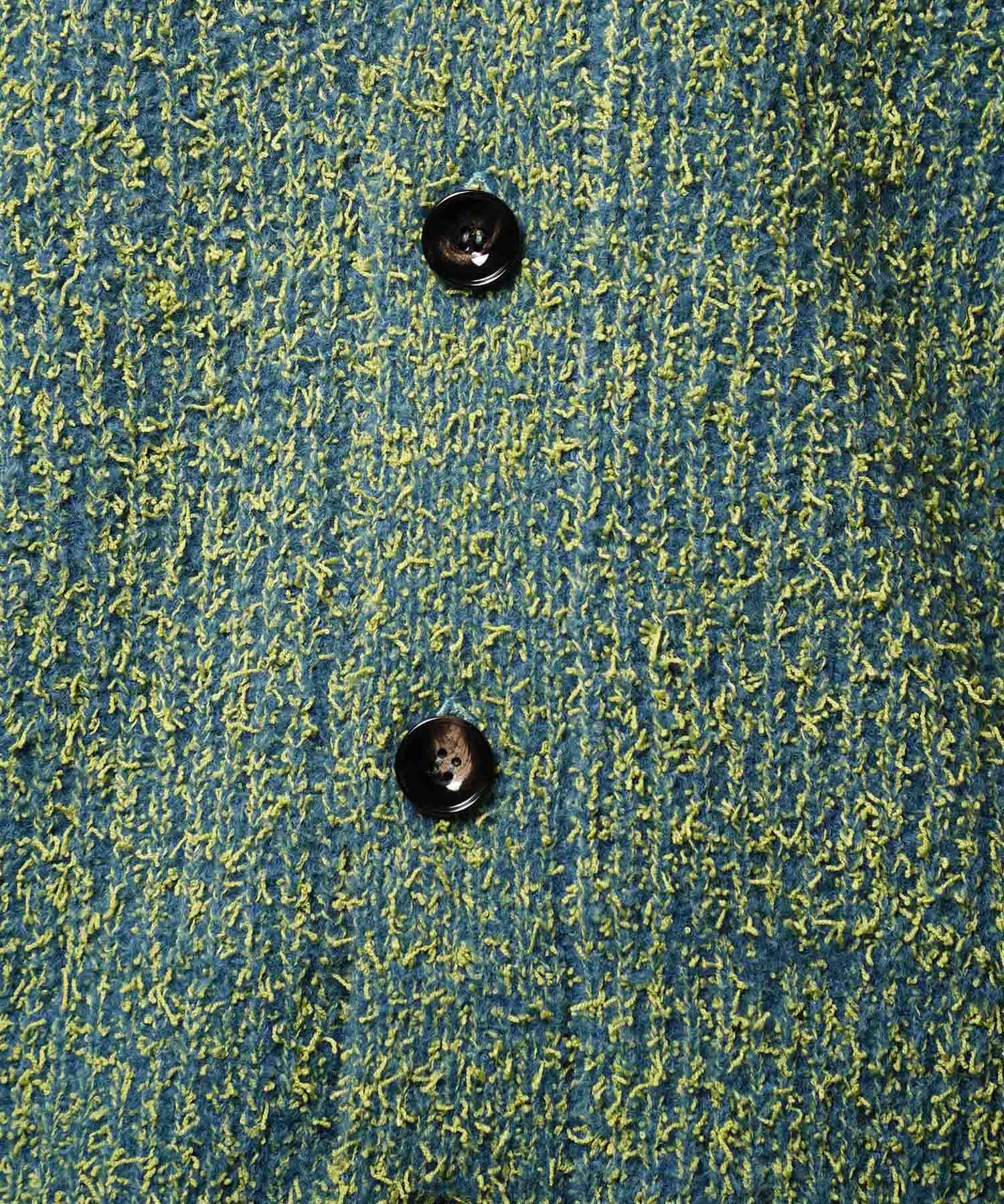 Mix Color Fancy Yarn Prime-Over Knit Cardigan