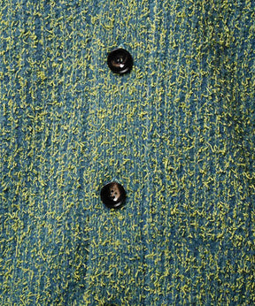 Mix Color Fancy Yarn Prime-Over Knit Cardigan