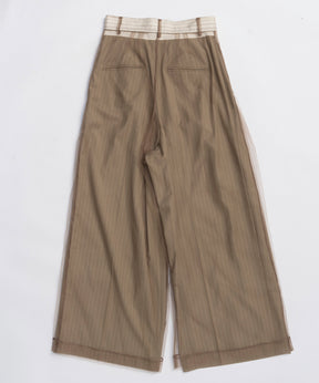 [25WINTER PRE-ORDER] Tulle Layered Slacks