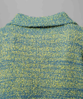 混合彩色纱线纱线船长针织套头衫