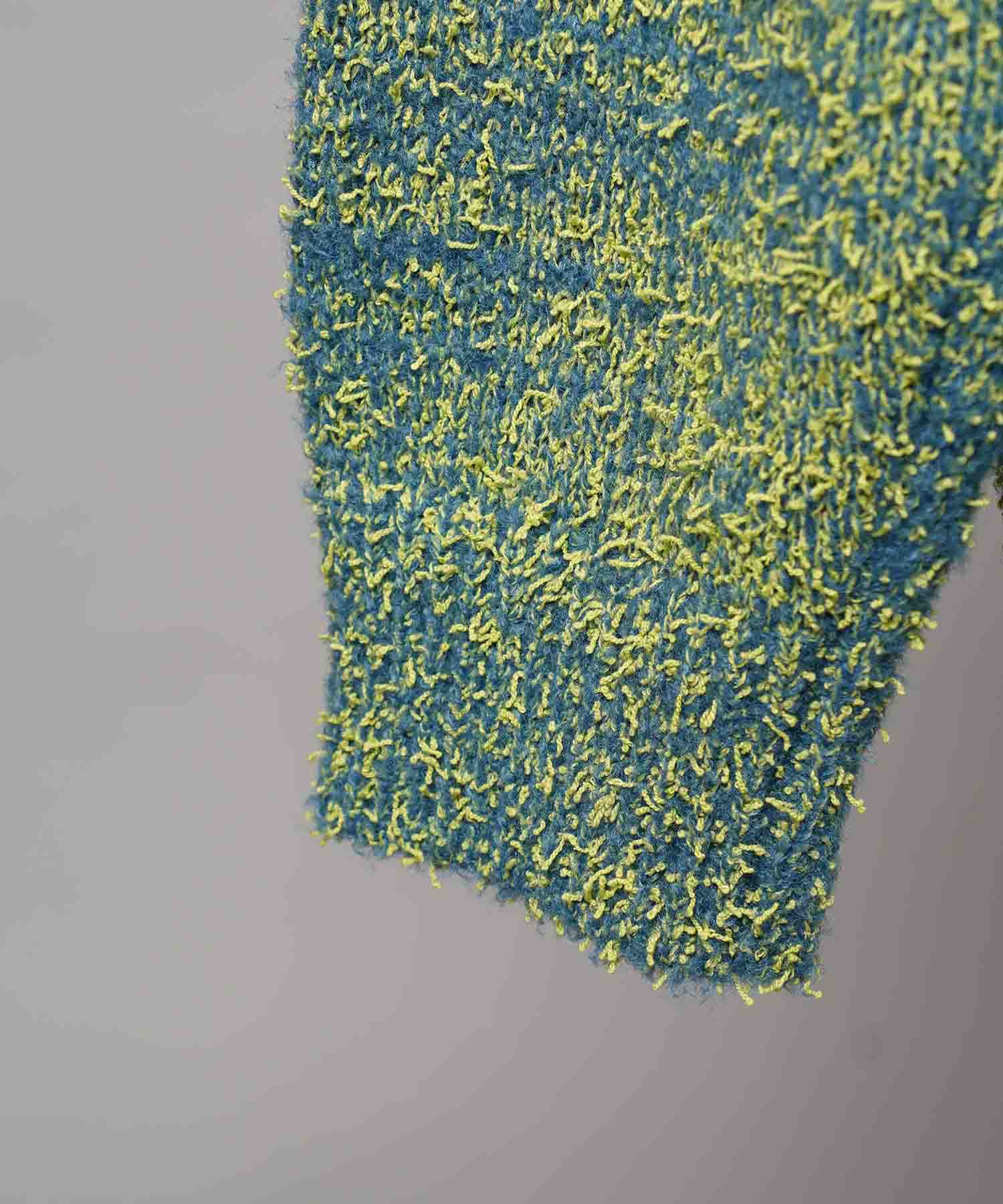 混合彩色纱线纱线船长针织套头衫