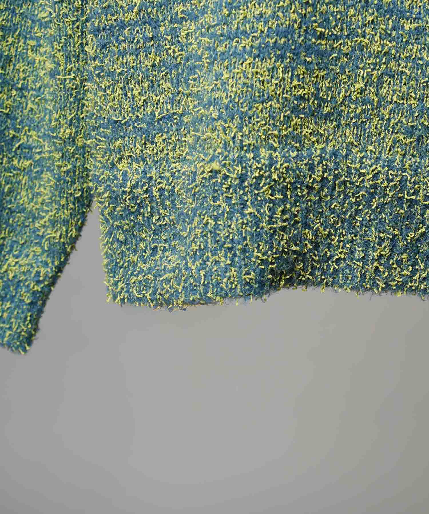 混合彩色纱线纱线船长针织套头衫