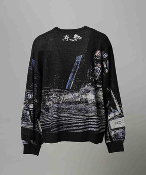 [City Series] "Scramble"Prime-Over Crew Neck Knit Pullover