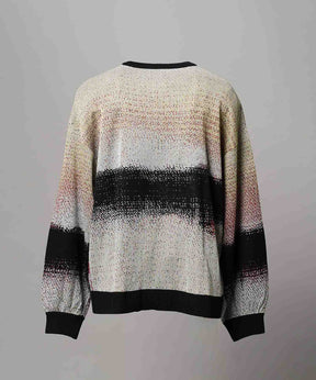 주요 현대 미술 승무원 넥 니트 풀오버