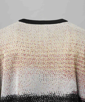 주요 현대 미술 승무원 넥 니트 풀오버