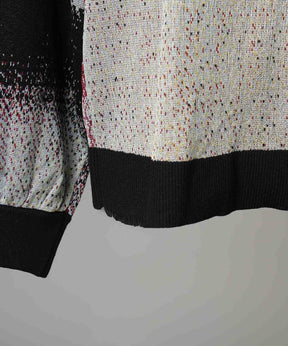 주요 현대 미술 승무원 넥 니트 풀오버