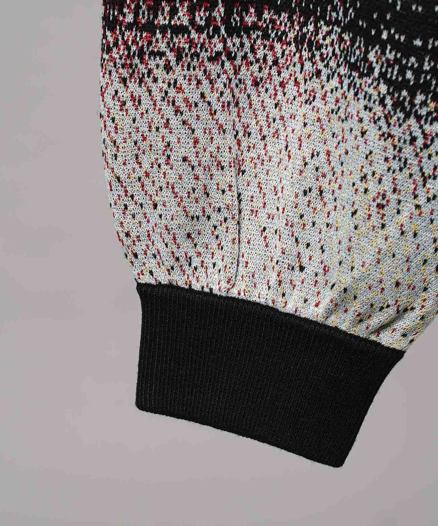 주요 현대 미술 승무원 넥 니트 풀오버