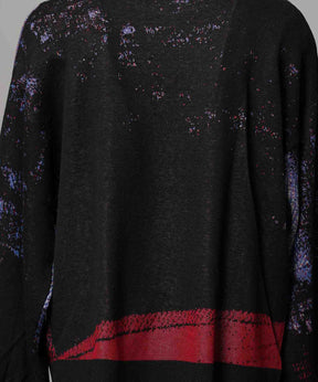 주요 현대 미술 승무원 넥 니트 풀오버