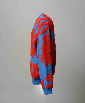 [25AW PRE-ORDER] Botanical Jacquard Prime-Over Crew Neck Knit Pullover