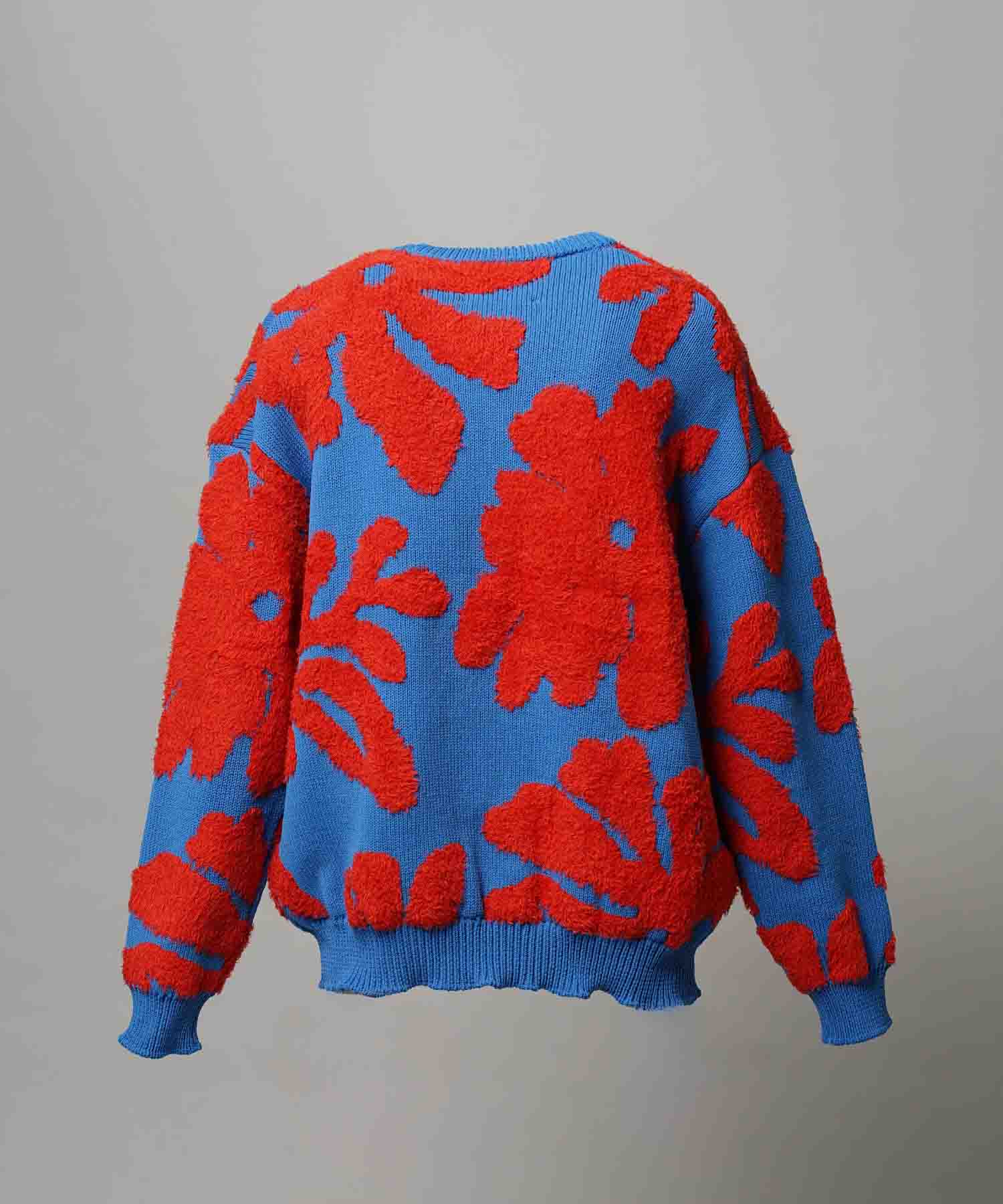 [25AW PRE-ORDER] Botanical Jacquard Prime-Over Crew Neck Knit Pullover