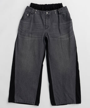 【2026Summer PRE-ORDER】2WAY Back French Terry Denim Pants