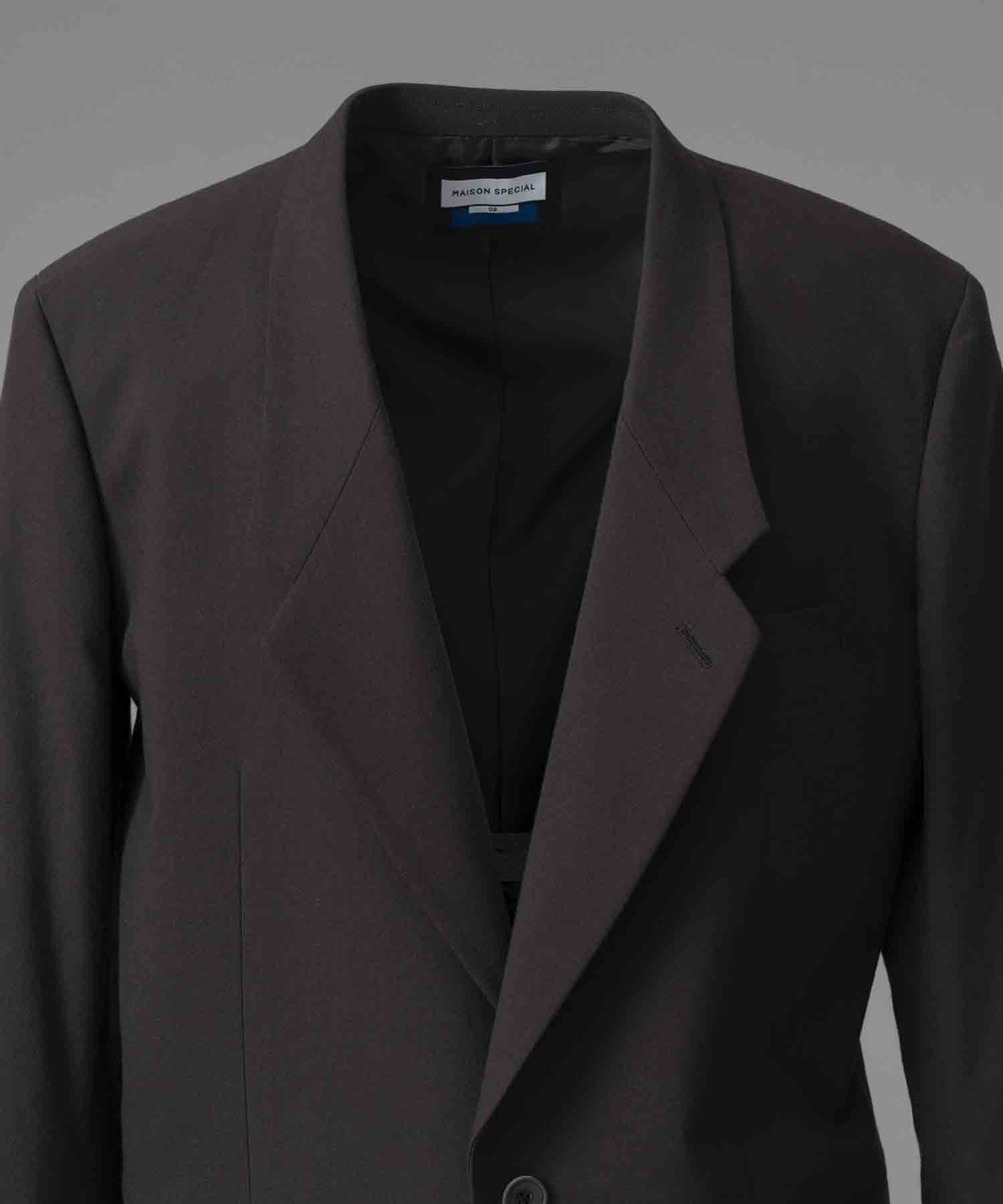 [24AW Pre-Order] CHAMBRAY WOOL Prime-Over Three-dimensional Cutting Tailored Jacket (Copy)