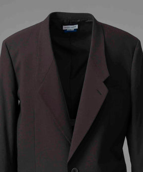 [24AW Pre-Order] CHAMBRAY WOOL Prime-Over Three-dimensional Cutting Tailored Jacket (Copy)