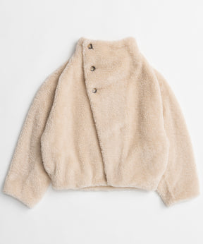 【26WINTER COLLECTION】Stand Collar Boa Coat