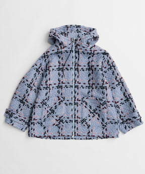 【26WINTER COLLECTION】Tweed Hoodie Coat