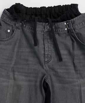 【2026Summer PRE-ORDER】2WAY Back French Terry Denim Pants