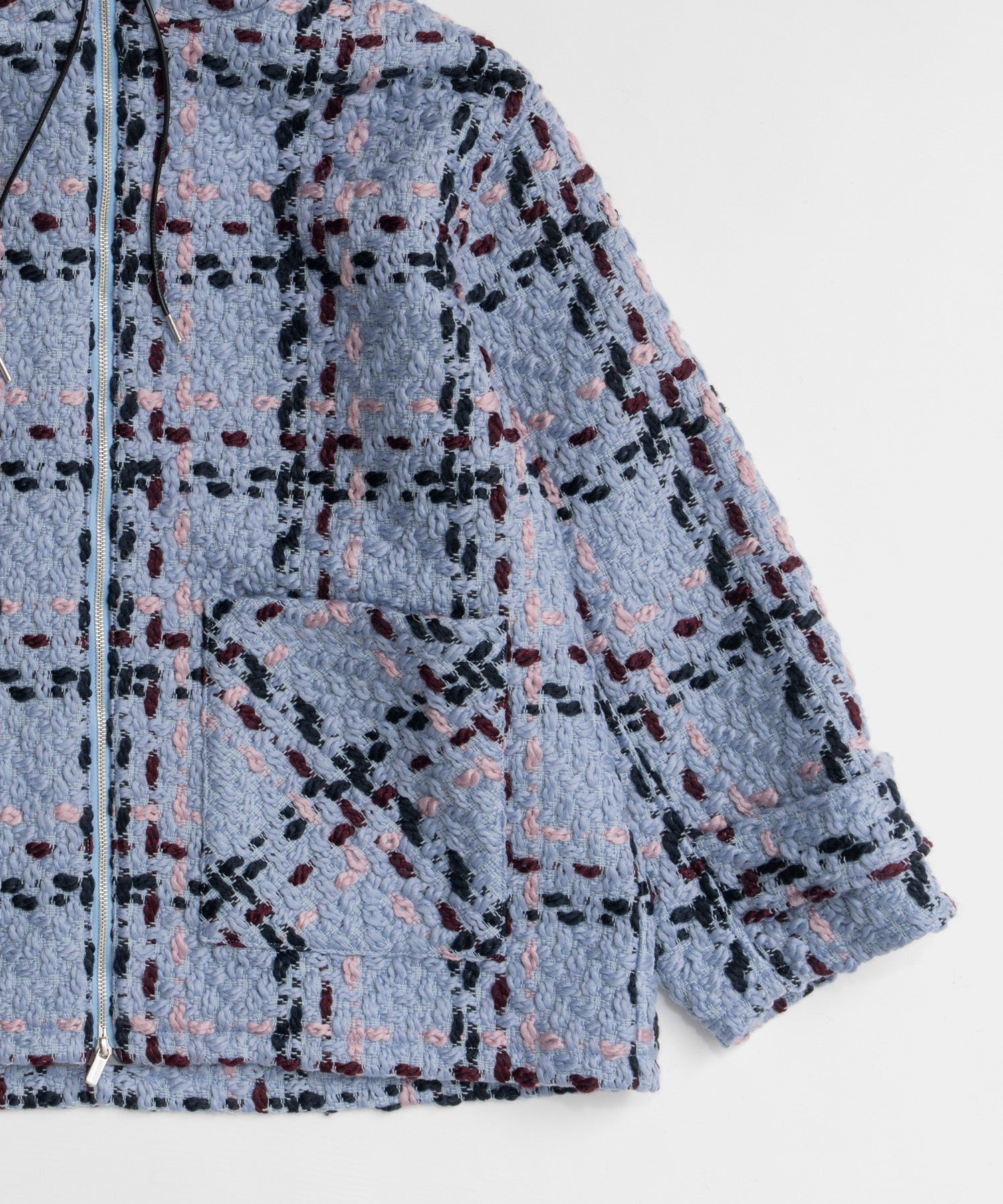 【26WINTER COLLECTION】Tweed Hoodie Coat