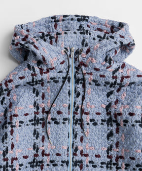 【26WINTER COLLECTION】Tweed Hoodie Coat