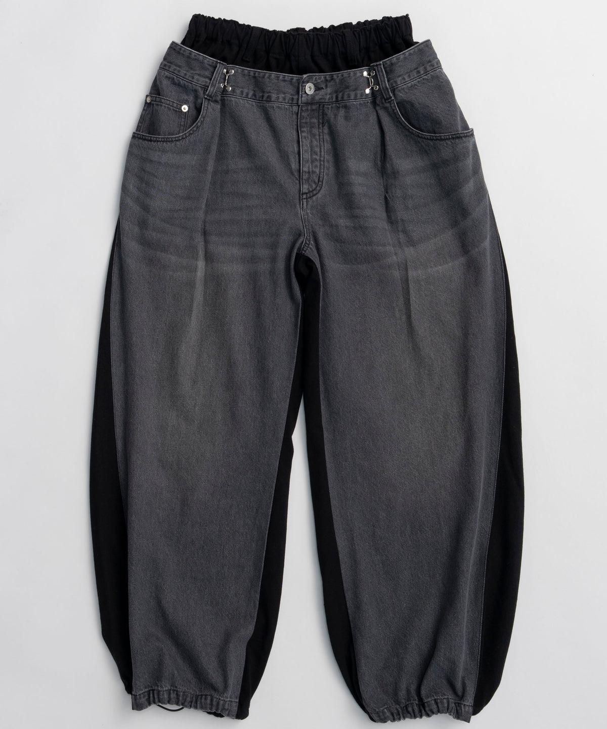 2WAY Back French Terry  Denim Pants