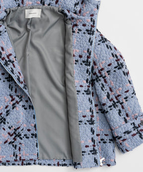 【26WINTER COLLECTION】Tweed Hoodie Coat