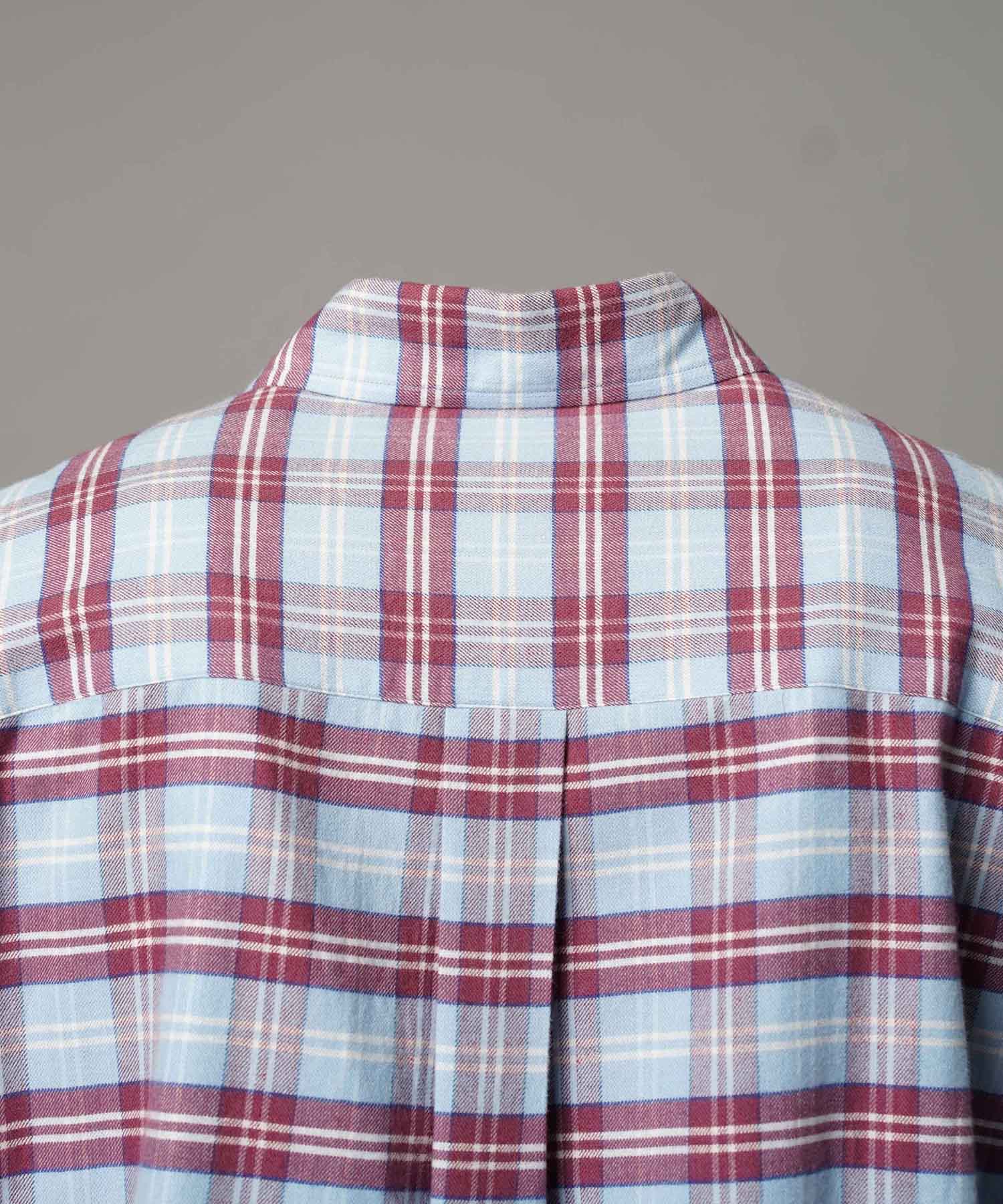 [意大利死库织物] Prime-Over常规衣领衬衫外套