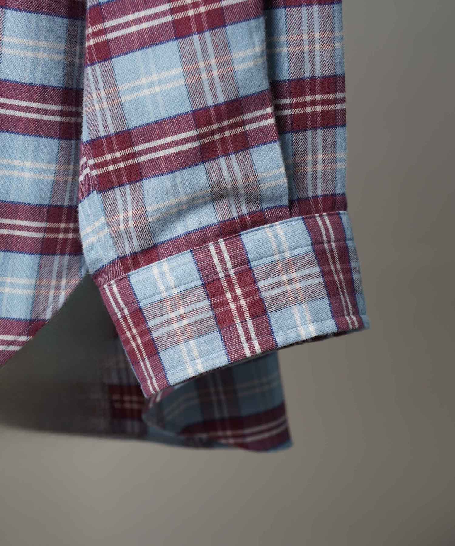 [意大利死库织物] Prime-Over常规衣领衬衫外套