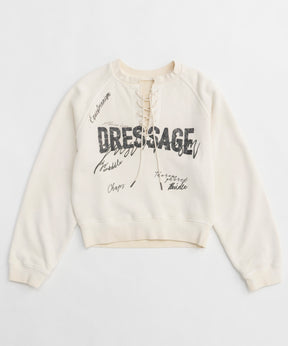 【25SPRING PRE-ORDER】DRESSAGE Lace Up Vintage Sweatshirt