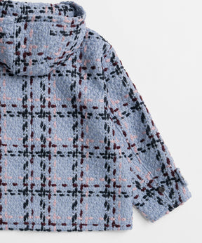 【26WINTER COLLECTION】Tweed Hoodie Coat