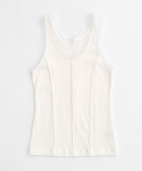 Tulle Piping 2way Tank Top