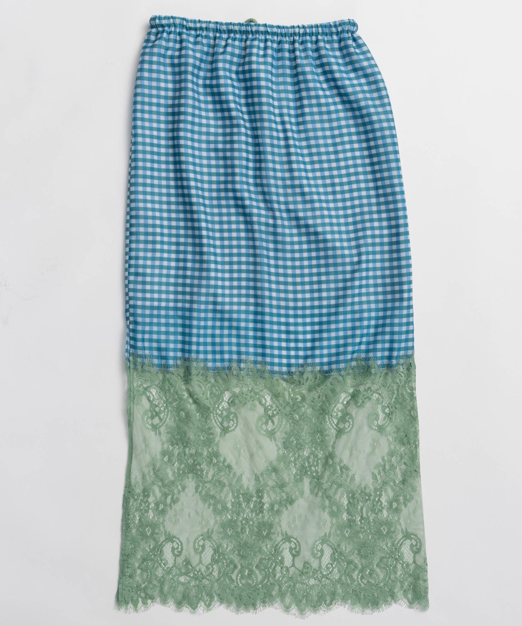 [2026Summer PRE-ORDER] Check Lace Tight Skirt