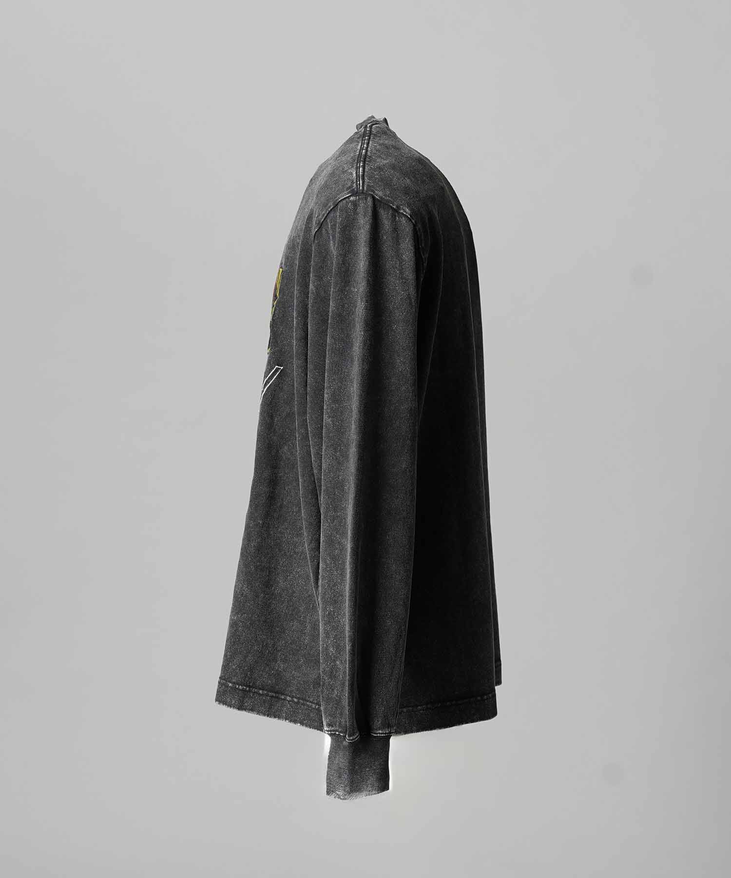 Artist Graphical Embroidery Prime-Over Crew Neck Long Sleeve T-Shirt