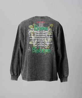 Artist Graphical Embroidery Prime-Over Crew Neck Long Sleeve T-Shirt