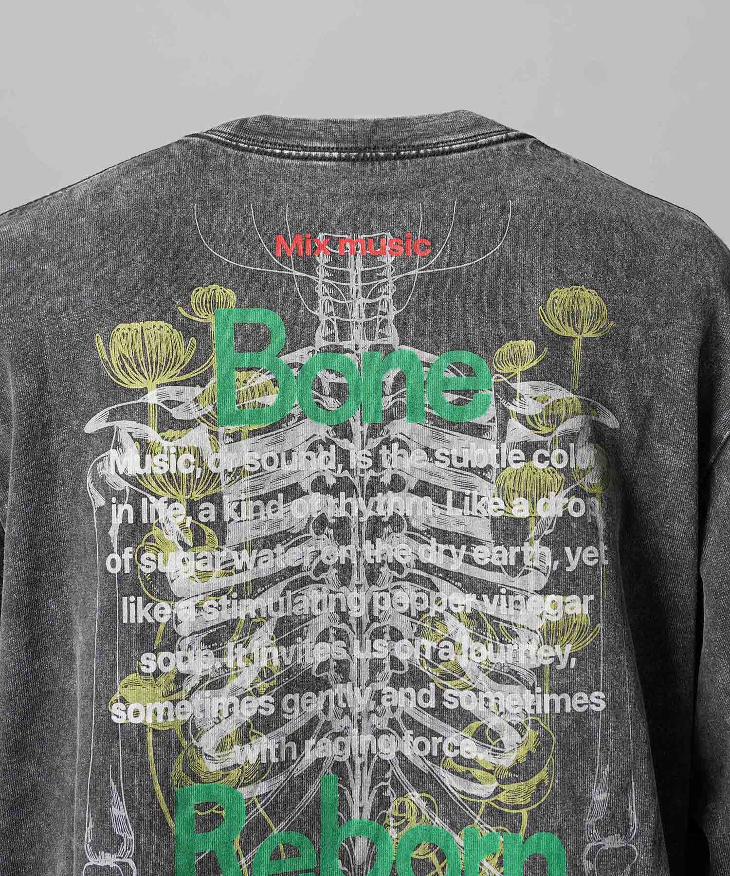 Artist Graphical Embroidery Prime-Over Crew Neck Long Sleeve T-Shirt