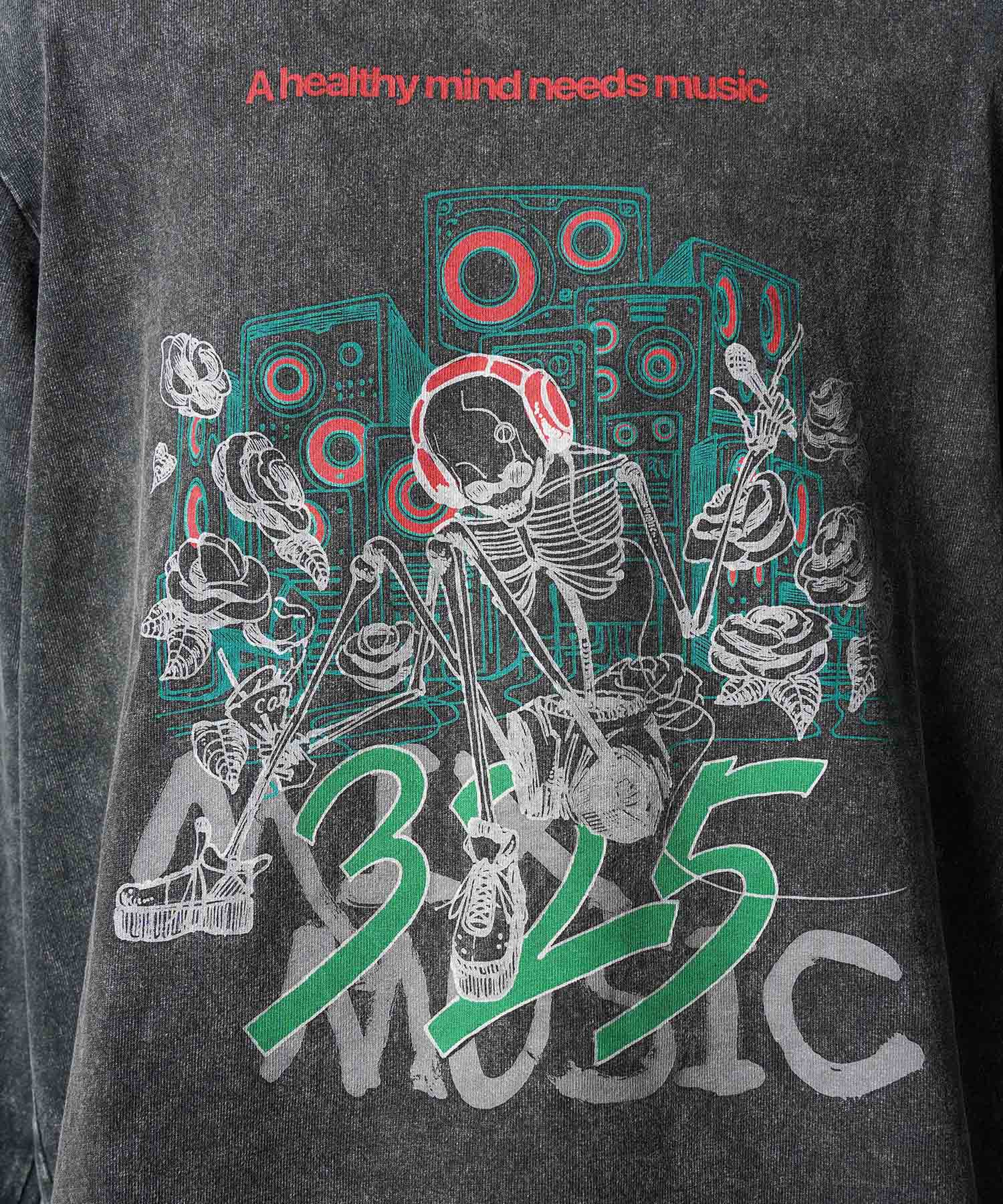 Artist Graphical Embroidery Prime-Over Crew Neck Long Sleeve T-Shirt