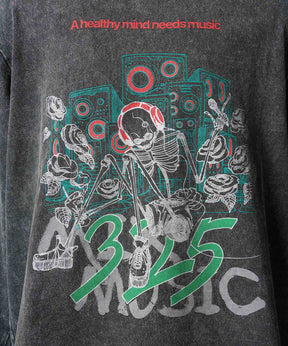 Artist Graphical Embroidery Prime-Over Crew Neck Long Sleeve T-Shirt
