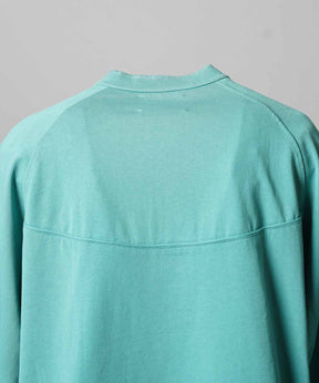 Curve switching Prime-Over Henry Neck Long Sleeve T-Shirt