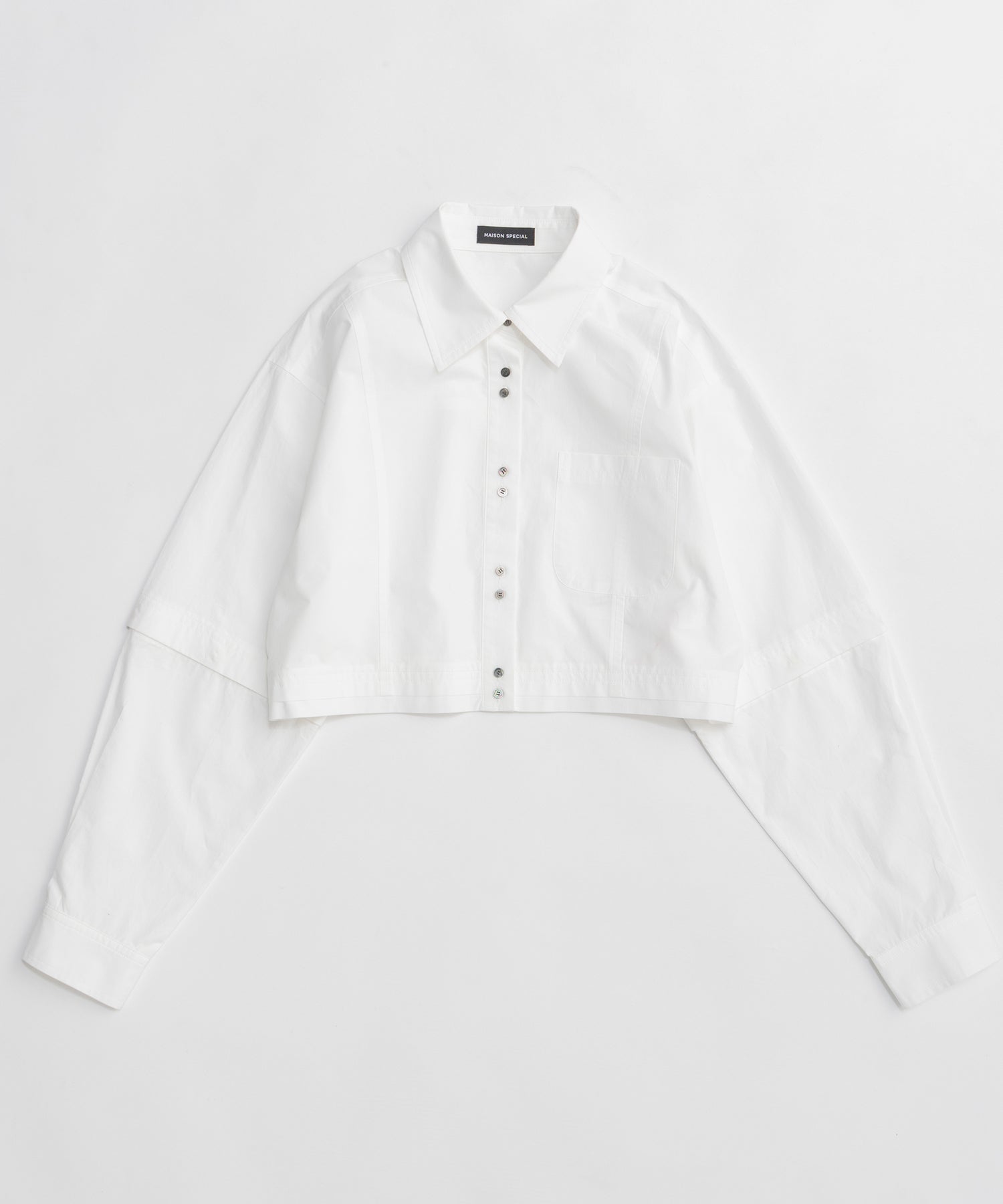 【26SPRING PRE-ORDER】2Way Sleeve Short Shirt