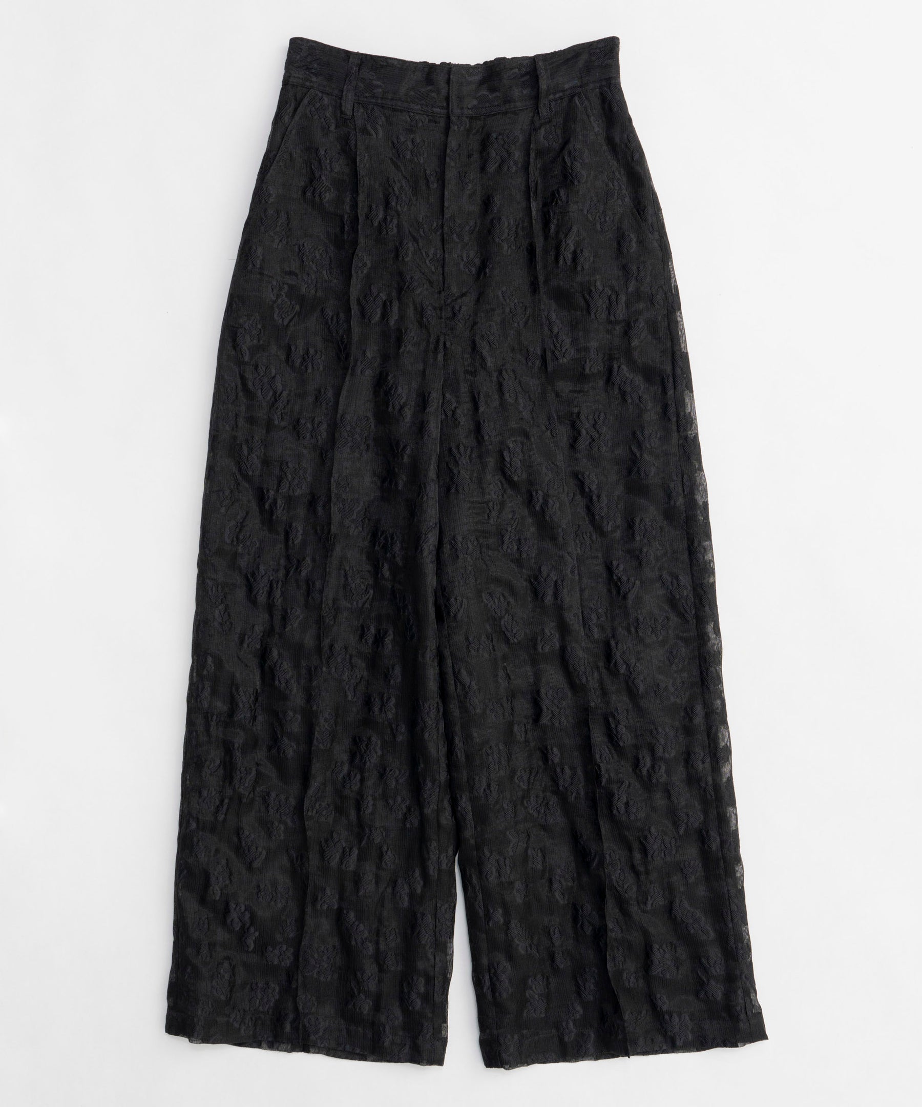 【25SPRING PRE-ORDER】Sheer Jacquard Easy Pants