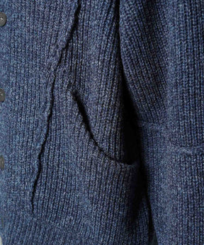 [25AW PRE-ORDER] 3 colors Wool Nylon Prime-Over Crew Neck Knit Cardigan