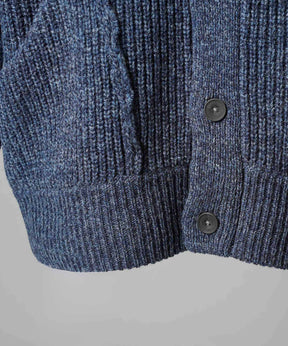[25AW PRE-ORDER] 3 colors Wool Nylon Prime-Over Crew Neck Knit Cardigan
