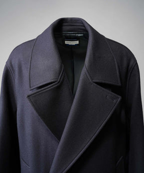 Super140s Prime-Over Melton Double Breasted Coat