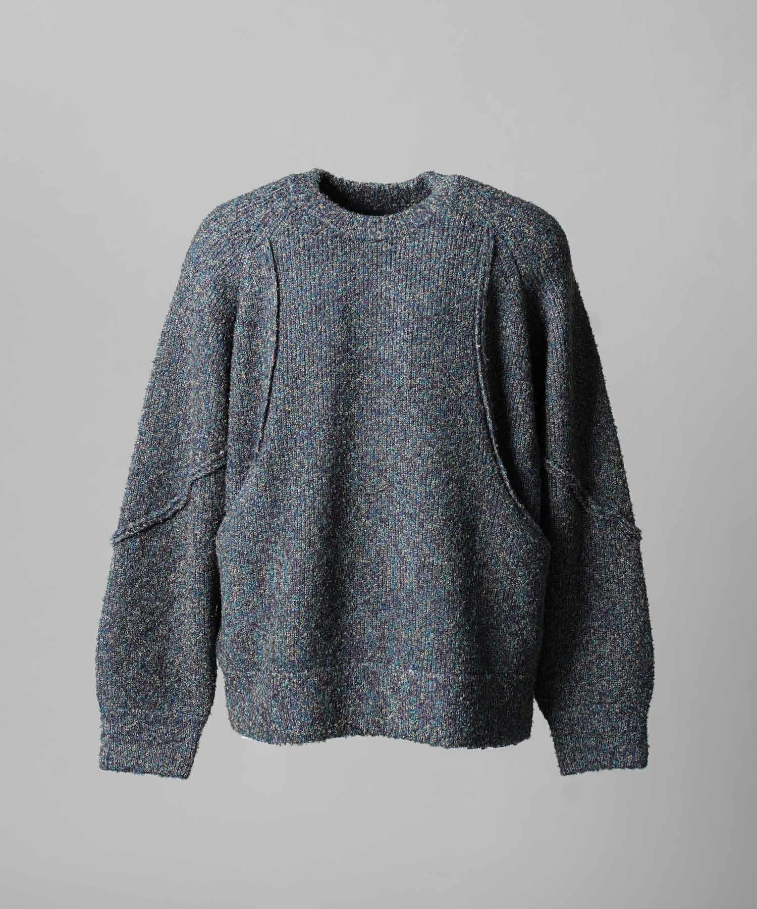 Gradation Short Length Prime-Over V-Neck Knit Pullover