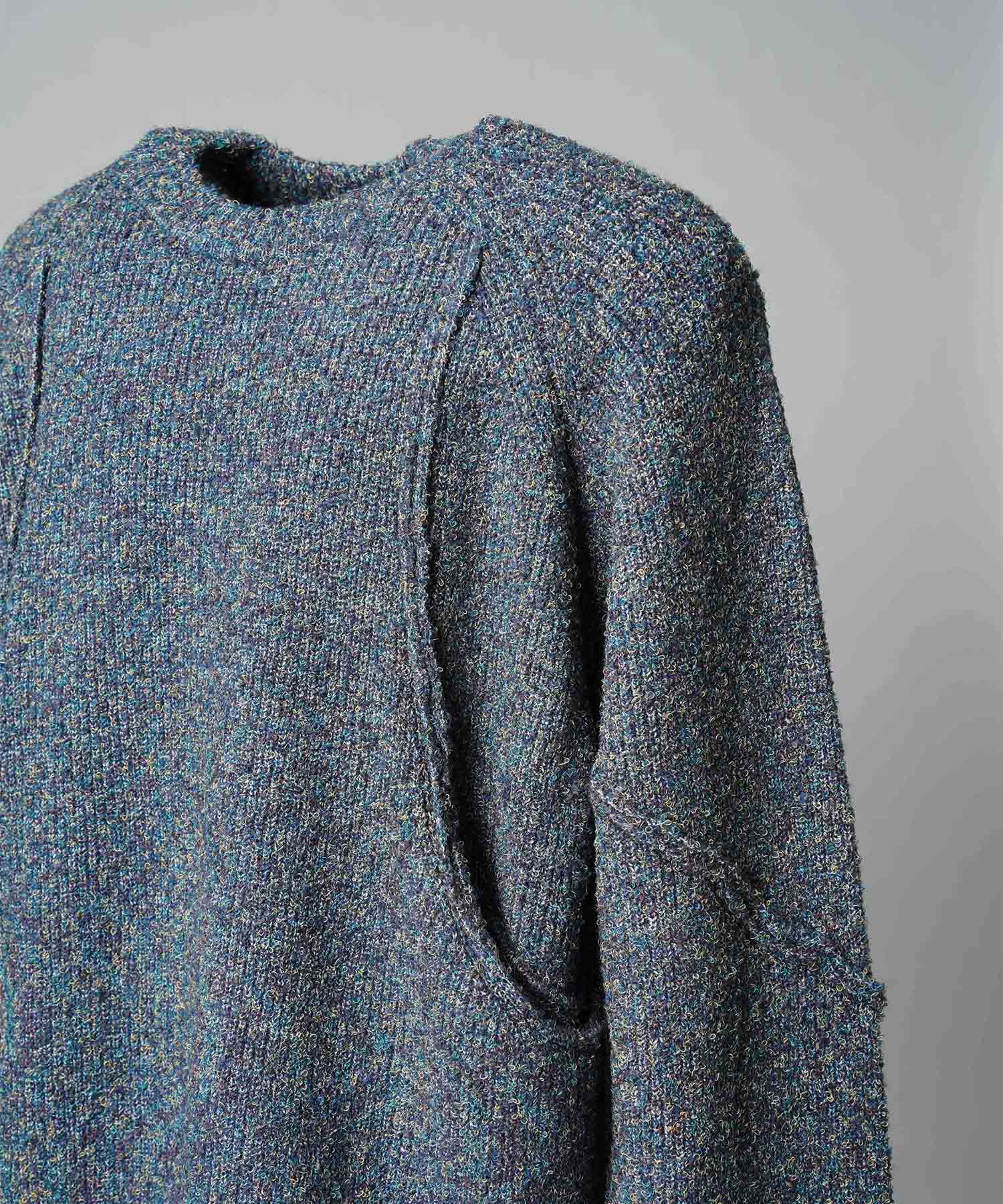 Gradation Short Length Prime-Over V-Neck Knit Pullover