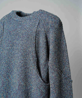 Gradation Short Length Prime-Over V-Neck Knit Pullover