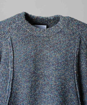 Gradation Short Length Prime-Over V-Neck Knit Pullover